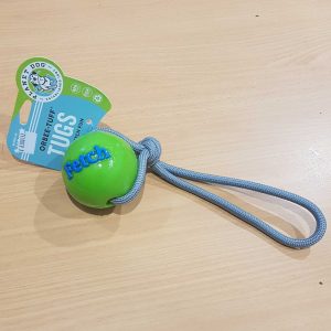 Orbee-Tuff Fetch ball with rope (green)
